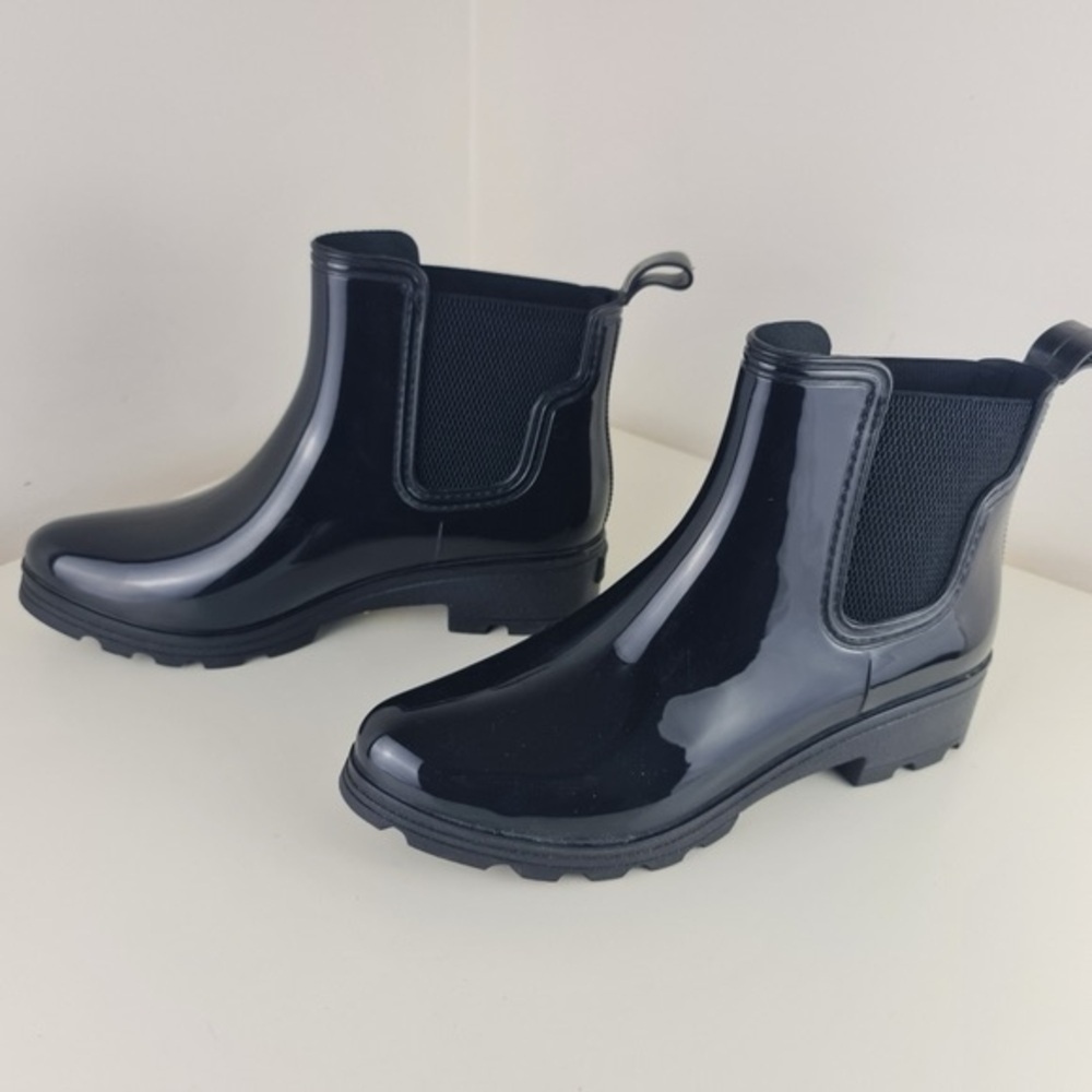 Seven7 Halifax Chelsea Rain Black Booties Boots - Women's Size 11